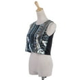 thumbnail image 4 of S/M Fit Multicoloured Tribal Inspired Print Sequin Embellished Crop To, 4 of 5