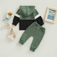 thumbnail image 4 of GYRATEDREAM 6M-5T Toddler Baby Girl Boy Clothes Long Sleeve Hoodie Zip Sweatshirts Pullover Tops+Casual Long Pants Set Fall Winter Outfit, 4 of 7