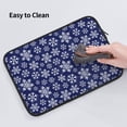 thumbnail image 5 of Pofeuu Snowflakes On Dark Blue Print Laptop Carrying Case,13-15-Inch Laptop and Tablet, Sleek Design, Durable and Water-Repellent Fabric, Business Casual or School-15 inch, 5 of 8
