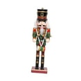 thumbnail image 4 of Estatua de Cascanueces, Escultura de Cascanueces, Adorno Decorativo de Escritorio, Decoración Navideña para Gabinete, Dormitorio, Mesa, 11.81 pulgadas, 4 of 8
