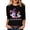 Black, variant on Halloween Shirts Women, Crew Neck Relaxed Fit 3/4 Sleeve Blouses Tops Clothes, Simple Ghost Printed Tees Tshirts, Casual Fall Holiday Outfit, Halloween Gifts For Adults Black
