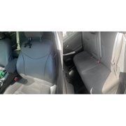 Kojem Synthetic Leather Seat Covers Compatible with 2010-2015 Toyota Prius, Gray Front & Rear
