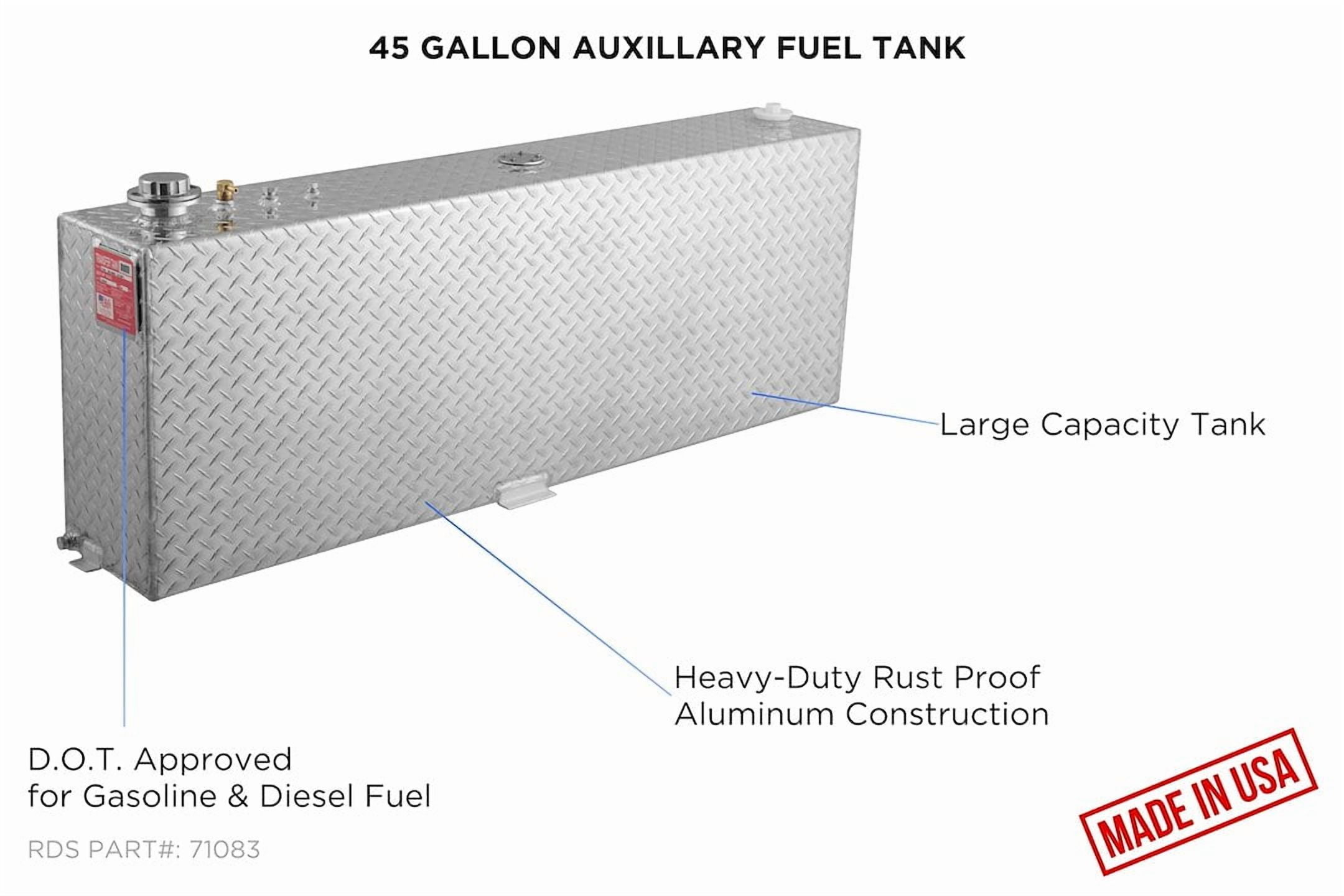 RDS MFG INC 71083 Rectangular Auxiliary/Transfer Fuel Tank - 45 Gallon Capacity