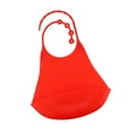 thumbnail image 2 of Babero de silicona a Prueba de agua perfecl para Niños Rojo, 2 of 8