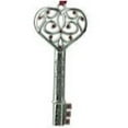 thumbnail image 2 of 3" Regal Silver and Red Key Ornament with European Crystals, 2 of 2