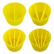 thumbnail image 1 of 4 Tazas Divididas de Silicona para Pinturas, Verter Pintura AcríLica, para Verter 2/3/4/5 Canales, Divisores, Herramientas de Resina Epoxi DIY, Amarillo, 1 of 5