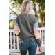 thumbnail image 1 of ABPHQTO Sudadera de mujer color block manga larga gris, 1 of 5
