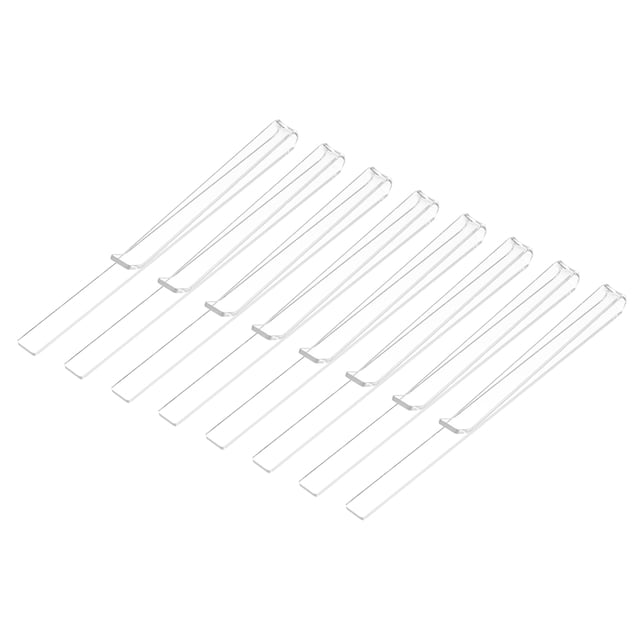 Uxcell 10Pcs Clips para Libros de Música, Sujetador de Partituras de Acrílico Transparente, para Soportes de Partituras