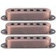 thumbnail image 1 of Lot de 3 caches de micro simples en laiton 48 mm/50 mm/52 mm, accessoires pour instruments de musique pour guitare électrique ST SQ, cuivre rouge, 1 of 4
