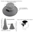 thumbnail image 3 of Women Wide Bucket Sun Hat UPF 50+ Outdoor Fishing Hiking Garden Protection Hat, 3 of 7