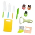 thumbnail image 1 of Juego de Cuchillos para Niños CUTICAT Utensilios de Cocina Juguetes de Cocina Imitación 11 Piezas, 1 of 8