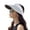 Green, variant on LINASHI Women Sun Hat Empty Top Adjustable Contrast Color Sun Visors Outdoor Sport Sun Visors Hats with Long Brim