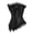 Black, variant on Gothic Corset for Women Lace up Bustier Corset Top White S
