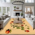thumbnail image 3 of 8'x10' Area Rugs, Ladybugs Eucalyptus Indoor Outdoor Area Rug for Living Room Bedroom, Spring Botanical Leaves Yellow Washable Bathroom Rugs Kitchen Floor Carpet Mats Home Decor Aesthetic, 3 of 8