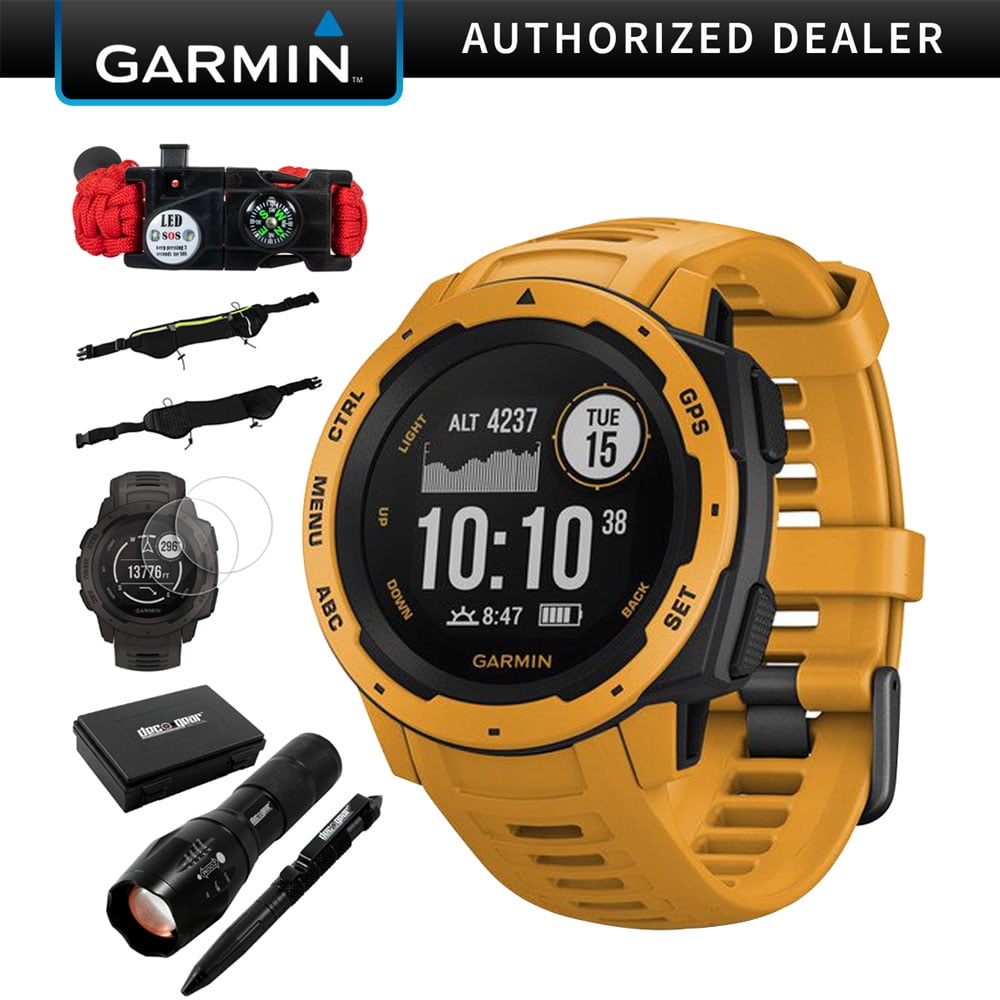 Garmin Instinct Rugged Outdoor Watch w/ GPS & Heart Rate Monitoring