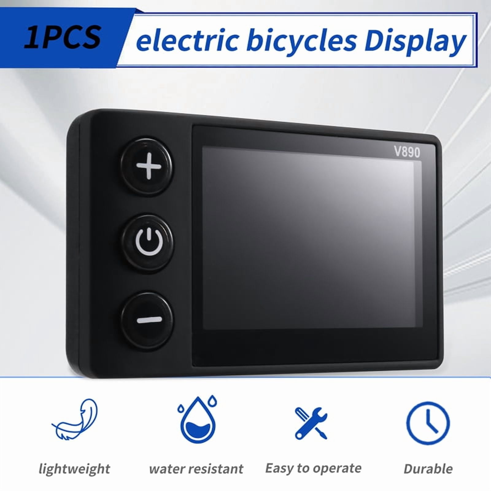V890 Electric Bicycle LCD Display Multifunctional Riding Color Screen Control Panel for 22.2mm Handlebar