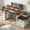 White, variant on Romorgniz 60" Computer Desk Office Desk with Power Outlets & LED Light Home Office Desk with Drawers & 4 Open Storage Shelves Executive Desk with Monitor Stand for Working Writing,Dark Oak
