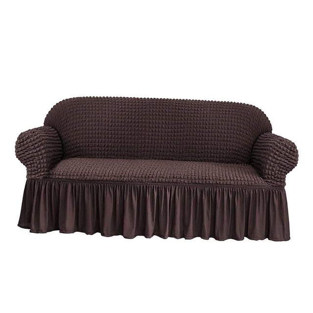 Funda elástica para sofá, antideslizante, 2 plazas, de sofá, funda para sillón café