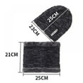 thumbnail image 4 of Chapeau et Écharpe d'Hiver pour Hommes Ensemble Bonnet Molleton Doublé Tête de Mort Chaud en Tricot Cou Réchauffe, 4 of 6