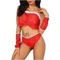 thumbnail image 2 of uublik Valentines Lingerie Set for Women Babydoll Plus Size Bodysuit Sexy Naughty Lace, 2 of 5