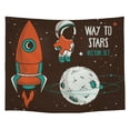 thumbnail image 1 of Juego de tapices de pared con diseño vectorial Way To Stars, 150 x 100 cm, microtela, 1 of 1