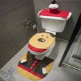 thumbnail image 3 of Fundas de asiento de inodoro de Navidad, tapete de baño creativo de Papá Noel, suministros de Navidad para el hogar, decoración de regalo de Año Nuevo, lindo, nuevo, 3 of 4