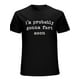 thumbnail image 2 of Camiseta para hombre con el mensaje "Probablemente me voy a tirar un pedo pronto", divertida camiseta gráfica para adultos, hombres, mujeres, adolescentes, jóvenes, 2 of 6