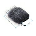 thumbnail image 4 of EY-M24 Furry Outdoor Microphone Windscreen Artificial Fur Muff Wind Cover 9cm*5cm (L * D) for Rode Stereo VideoMic Pro and More Grey-White, 4 of 7
