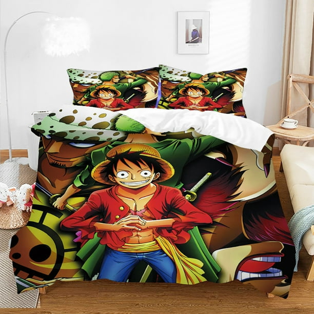 Animated Bed Set Cartoon Quilt Cover Twin Size Japanese Anime