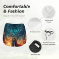 thumbnail image 4 of Xecao Celestial Stag Cosmic Glow for Double-layer Running Short for Women, Perfect for Gym, Tennis, and More, Featuring a Convenient Pocket-, 4 of 7