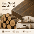thumbnail image 4 of MEHOOM 36" Rustic Solid Wood Floating Shelves for Wall Set of 2, Brown Book Shelves,Wall Shelves for Bathroom,Bedroom,Living Room,Kitchen,Study Room, Kids Room, Farmhouse Decor, 4 of 12
