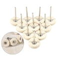thumbnail image 4 of Perceuse à Polir le Verre, 10 Pcs 25MM Roue de Polissage en Feutre de Laine, Broyeur de Perceuse en Forme de T avec Poignée pour Outil Rotatif, 4 of 8