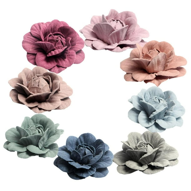 10 Piezas de Cabezas de Rosa Artificial Macarena cabeza de flor artificial