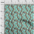 thumbnail image 1 of oneOone Tissu Popeline de Coton Imprimé Géométrique Triangle Tissu de Couture BTY 56 Pouces de Large, 1 of 5