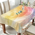 thumbnail image 4 of Ryvnso Shiny Rainbow Rectangle Table Cloth Tablecover Dinning Tablecloth 60"x120", 4 of 8