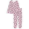 thumbnail image 5 of FOR U DESIGNS Pink Cow Print Dachshund Pajamas for Women Set Long Sleeve Set of 2 Size 3XL Nightwear for Women Pajama Set Pants Sleepwear Long Crew Neck Tops, 5 of 6