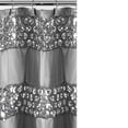 thumbnail image 5 of Zahari Home Sinatra Bathroom Shower Curtain Glamorous Bling Fabric Shower Curtain, 72"x70", Silver, 5 of 5