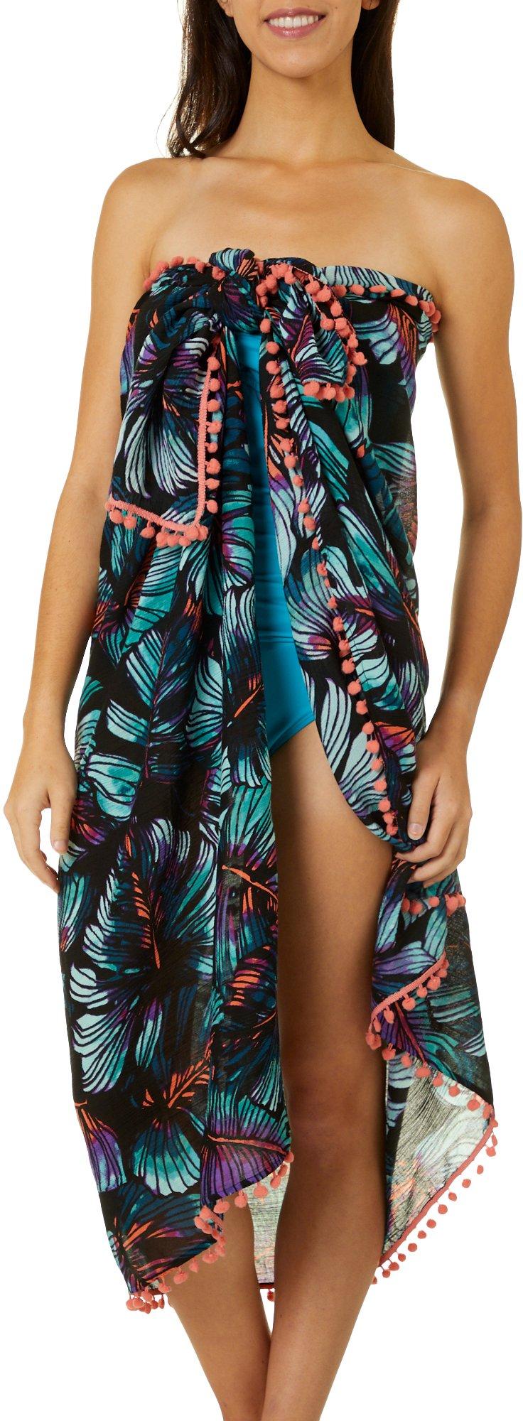tropical sarong dress