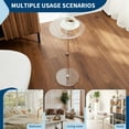 thumbnail image 7 of Acrylic Beverage Table 10" L x 10" W x 21.3" Acrylic Drink Table, H Acrylic Side Table, Small Round Side Table for Living Room, Clear, 7 of 7