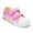 Cream Cake, variant on FUNCOO PLUS Kids Light Up Sneakers Toddler Girls Canvas Shoes, Little Pink Strawberry, Size 6