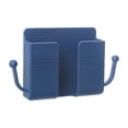 thumbnail image 1 of Xingzhi Remote Control Storage Box Wall Mounted Phone Holder Wall Mounted Phone Case Plastic Case Organizer for Home Office, Blue, 1 of 1