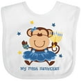 thumbnail image 3 of Inktastic Monkey Girl 1st Hanukkah Girls Baby Bib, 3 of 4