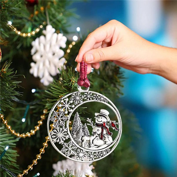 New Christmas Decoration DIY Personalized Lovely Family Snowman Santa Christmas Tree Hanging Ornament Pendant Navidad Home DecorG He Qiyong unisex