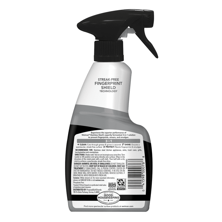 Weiman Stainless Steel Cleaner & Polish Spray photo 3