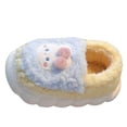 thumbnail image 4 of XXWXYD Baby Closed Toe Plush Slippers, Non-Slip 𝖥oam Sole Ankle Warm House Shoes for Kids Toddler, 4 of 5