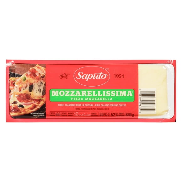 Saputo Mozzarellissima fromage pizza mozzarella  690g
