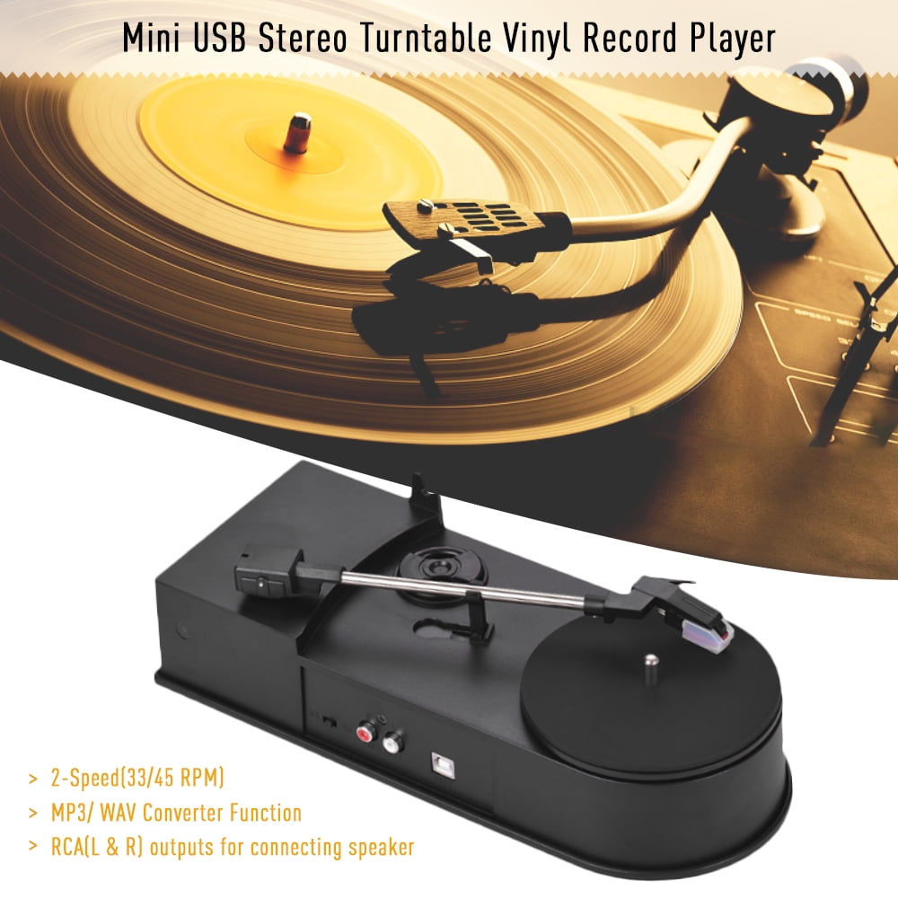 Lecteur de disque dur stéréo mini USB Lecteur de disques vinyle