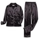 thumbnail image 4 of Conjunto de pijama de seda satinada para mujer, ropa de dormir elegante, informal, a la moda, para estar en casa, novedad, 4 of 4
