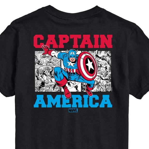Avengers - Captain America Comic - Men's Short Sleeve Graphic T-Shirt