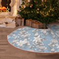 thumbnail image 5 of Sikiie Lily Flower Nativity Christmas Tree Skirt, Jesus Christian Winter Holiday Tree Mat Decoration(30-48IN)48", 5 of 6